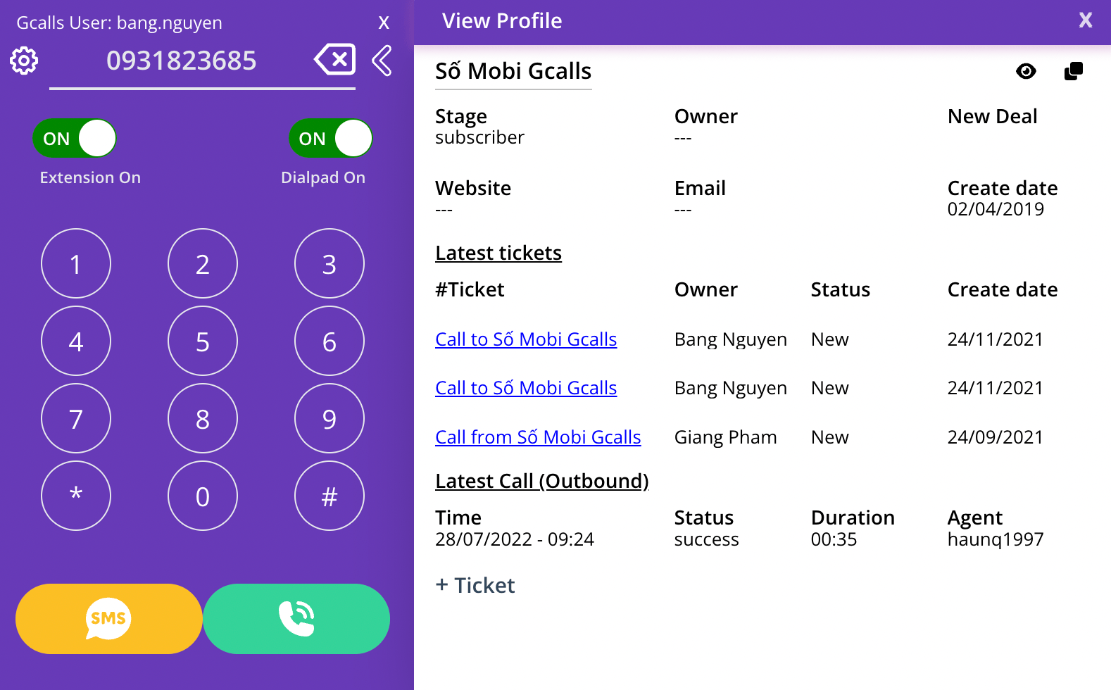 Cài đặt và sử dụng Gcalls Plus Extension - Gcalls Support