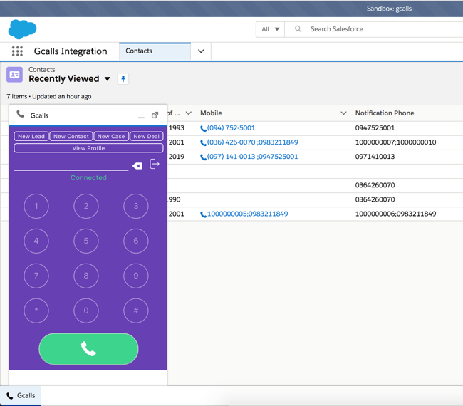 Sử Dụng Gcalls Với Salesforce - Gcalls Support